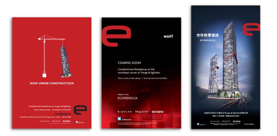 High Rise, Bazis, e Condos, Print Advertising