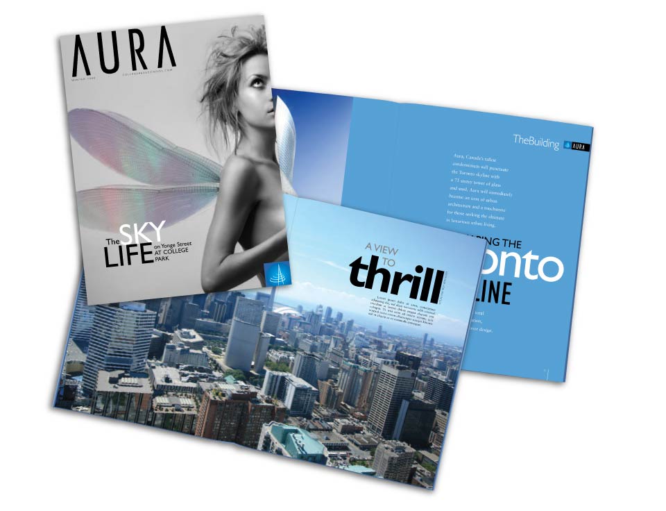 High Rise, Canderel, Aura, Print Material
