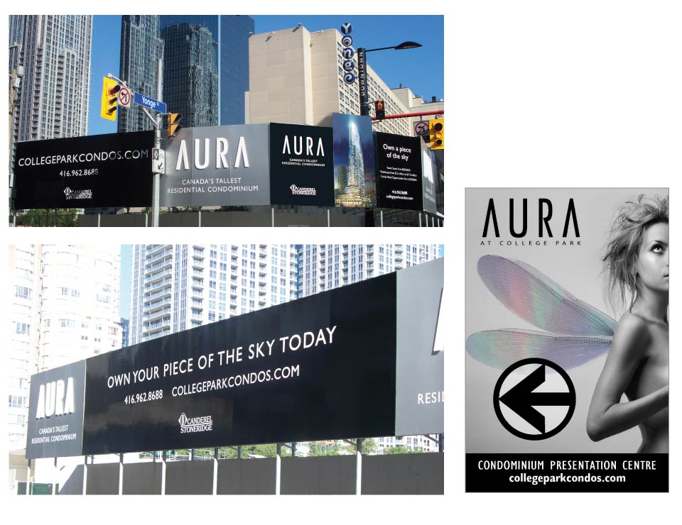 High Rise, Canderel, Aura, Signage0